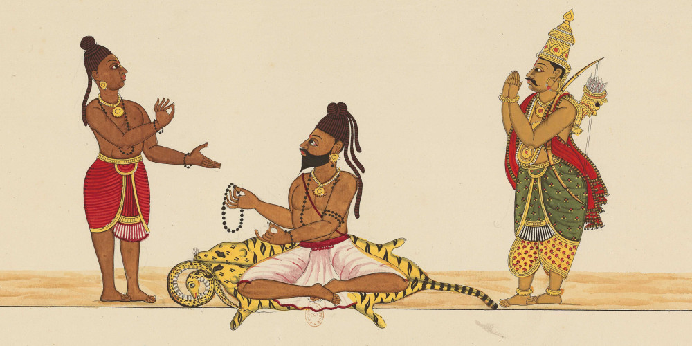 Gavijata, fils du brahmane Parikshit, maudit Shamika.