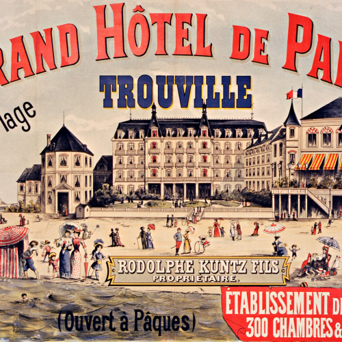 Affiche artistique pour le Grand Hôtel de Paris