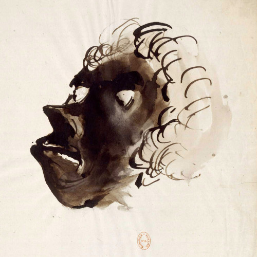 Tête de profil à gauche