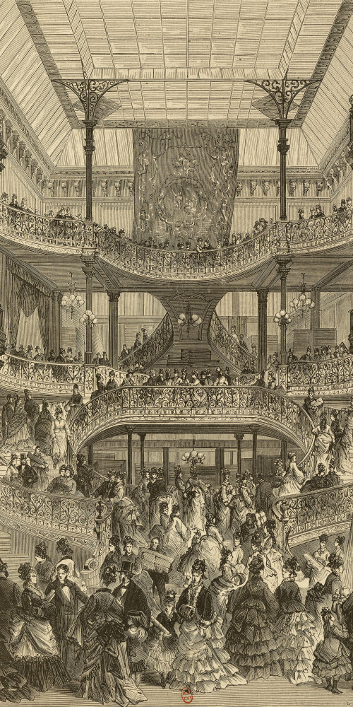 Nouvel escalier des magasins du Bon Marché