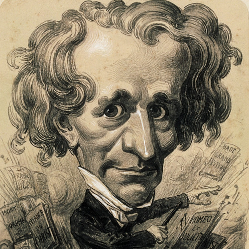Portrait-charge de Berlioz