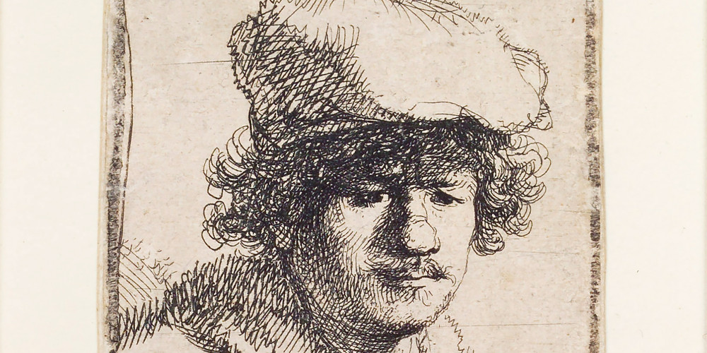 Rembrandt au bonnet retombant
1er état