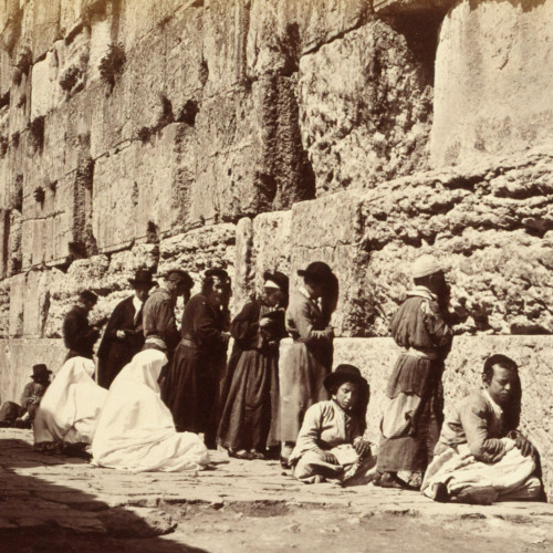 Mur où les juifs vont pleurer à Jérusalem, ou mur des lamentations