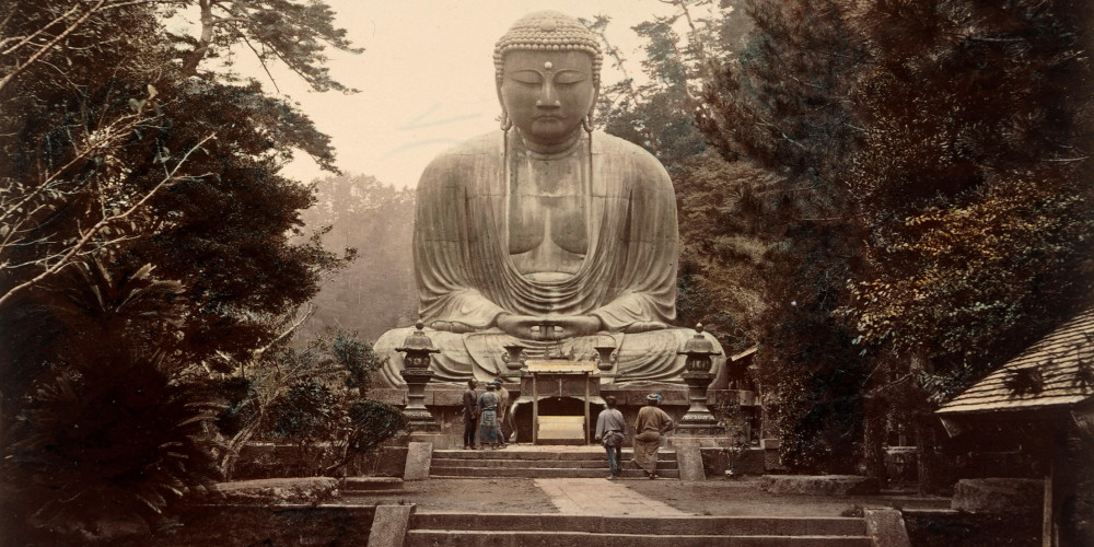 Kamakura, Daibutz (Daibutsu), grand Bouddha en bronze