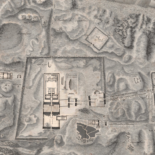 Karnak : Plan topographique des ruines du complexe