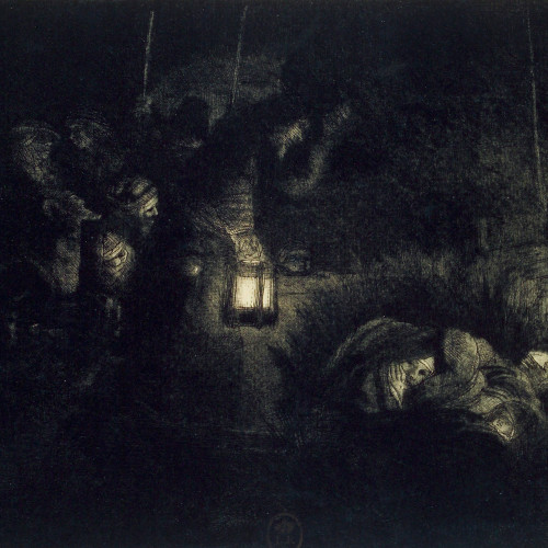 L'Adoration des bergers à la lanterne
6e état