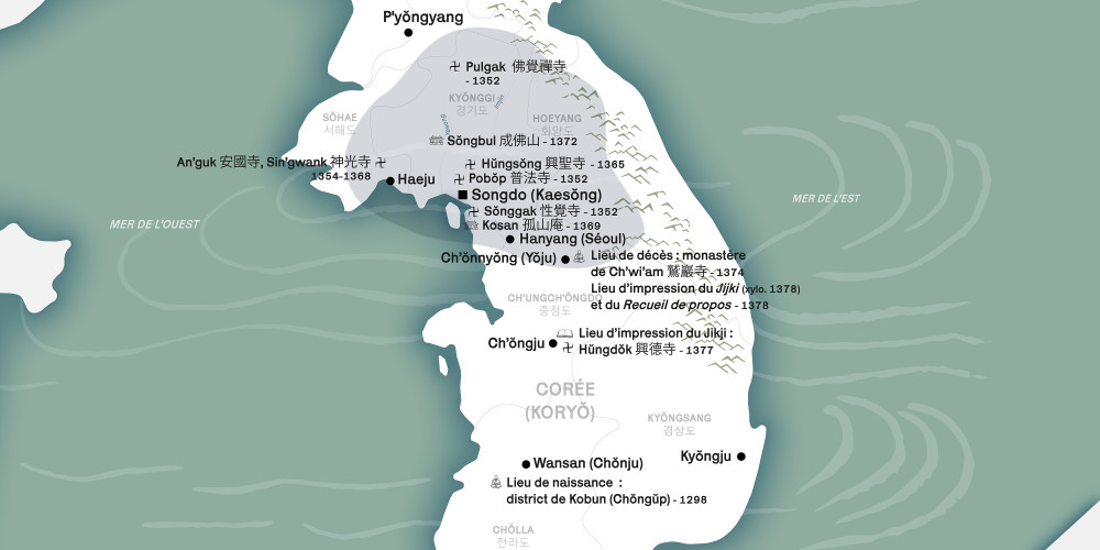 Sites liés à l’activité de Paegun dans la Corée du  Koryŏ