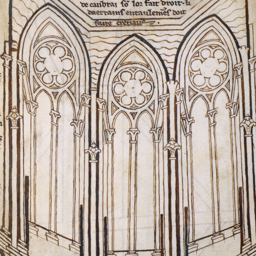 Élévation intérieure des chapelles absidales de la cathédrale de Reims