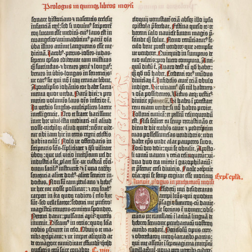 Bible de Gutenberg : réparation d’un « œil »