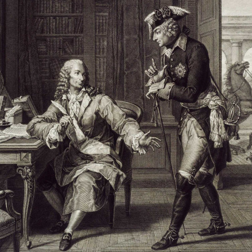 Voltaire et Frédéric II le Grand, roi de Prusse