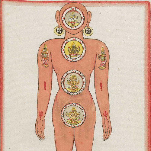 Vishnu représentant le monde : Viratapurusha