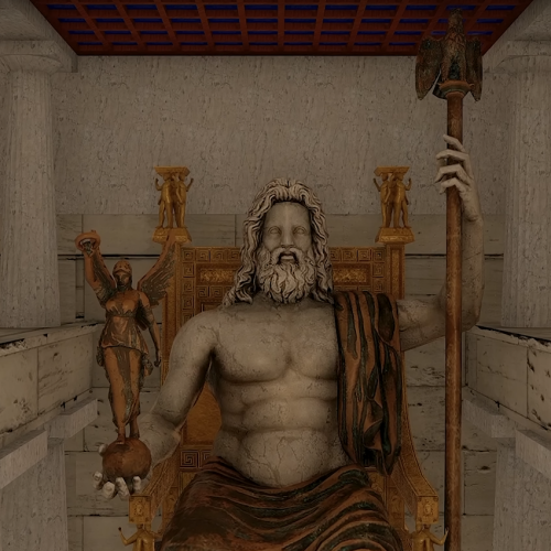 Reconstitution du Zeus chryséléphantin