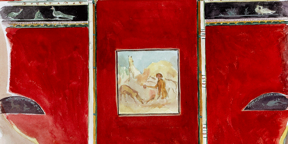 Troisième style de peinture murale à Pompéi : région IX, îlot VII
