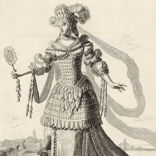 Jean Dolivar, d’après Jean Berain, Habit d'indienne pour le ballet du Triomphe de l'Amour, 1681