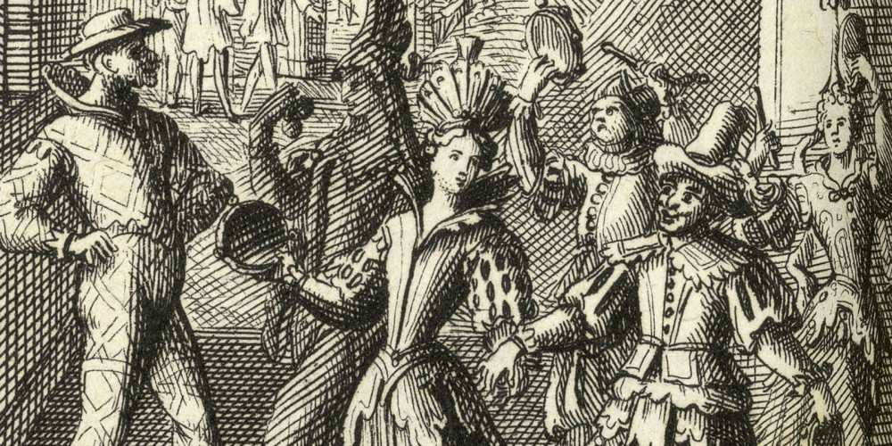 Franz Ertinger, Le Carnaval, mascarade, 1668