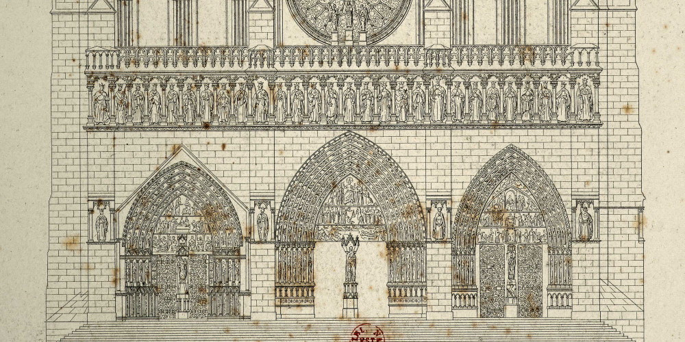 La façade de Notre-Dame de Paris