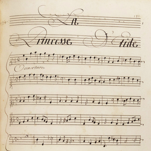 Les Plaisirs de l'île enchantée : La Princesse d’Élide, 1674, partition de Lully