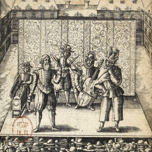 Inventaire universel des œuvres de Tabarin, frontispice, 1622