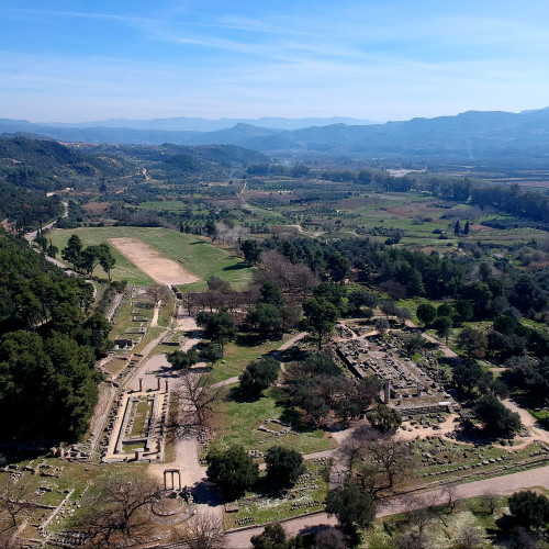 Vue aérienne d’Olympie