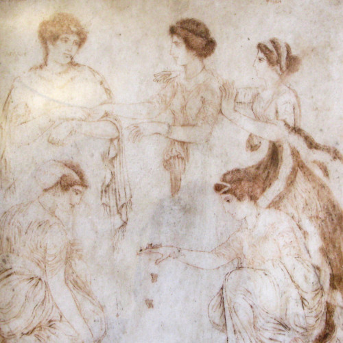 Les Joueuses d'osselets, Niobé, Febe et Latone