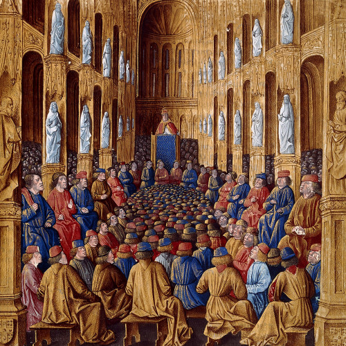 1er croisade : le pape Urbain II préside le concile de Clermont