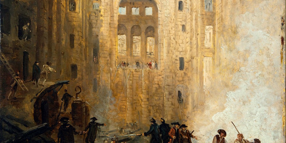 Les ruines de l'Opéra au lendemain de l'incendie