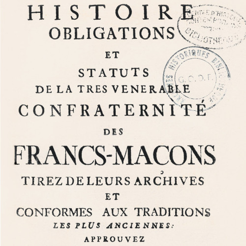 L’édition de l’une des premières traductions des Constitutions d’Anderson et du discours de Ramsay