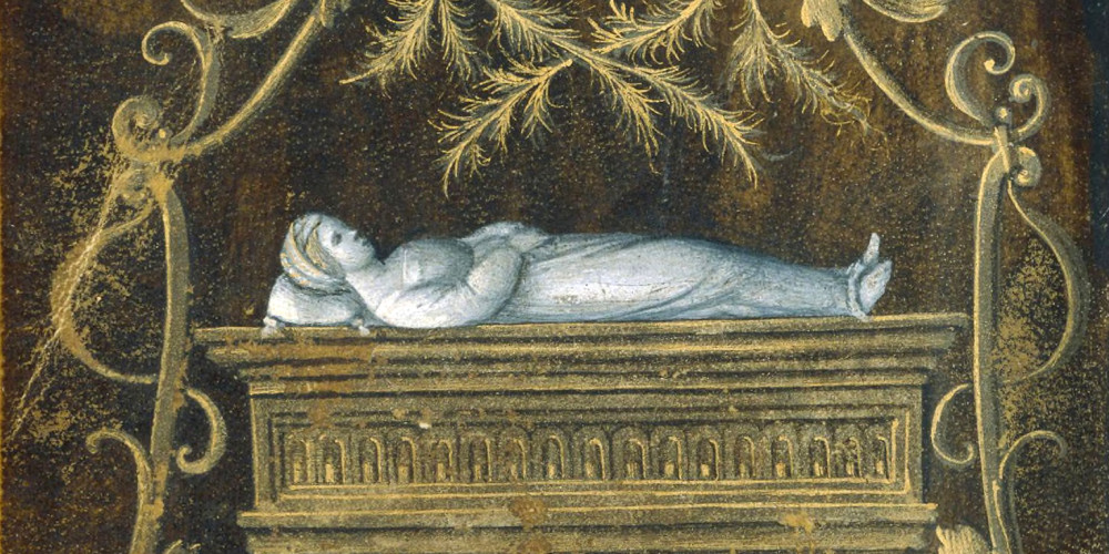 La mort de Laure : gisant