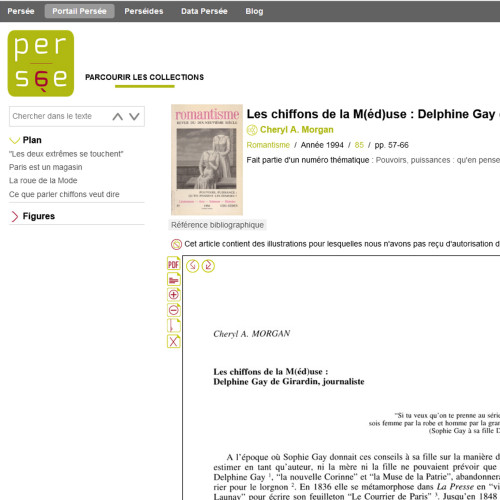 Les chiffons de ma M(éd)use : Delphine de Girardin, journaliste (Persée)