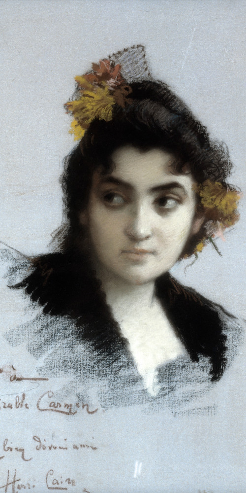 Emma Calvé, soprano, dans le rôle titre de Carmen
