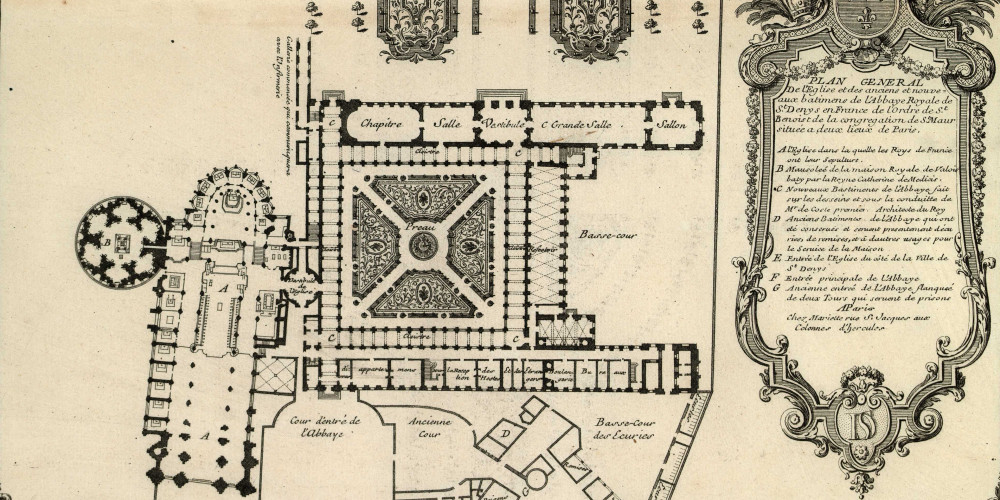 Plan général de l’église et des bâtiments de l’abbaye royale de Saint-Denis