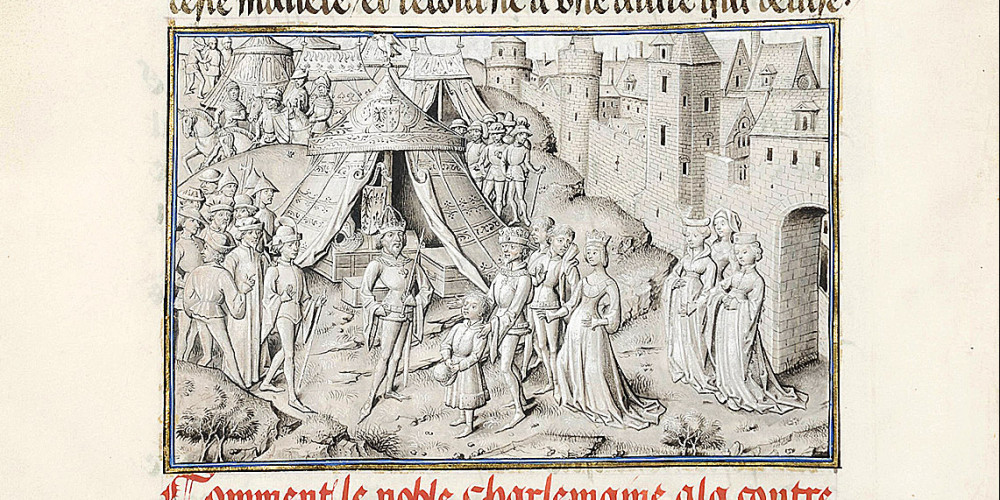 le roi de Danemark envoie à Charlemagne son fils Ogier en otage