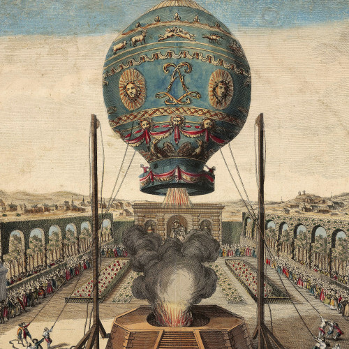 Le ballon à air des frères Montgolfier