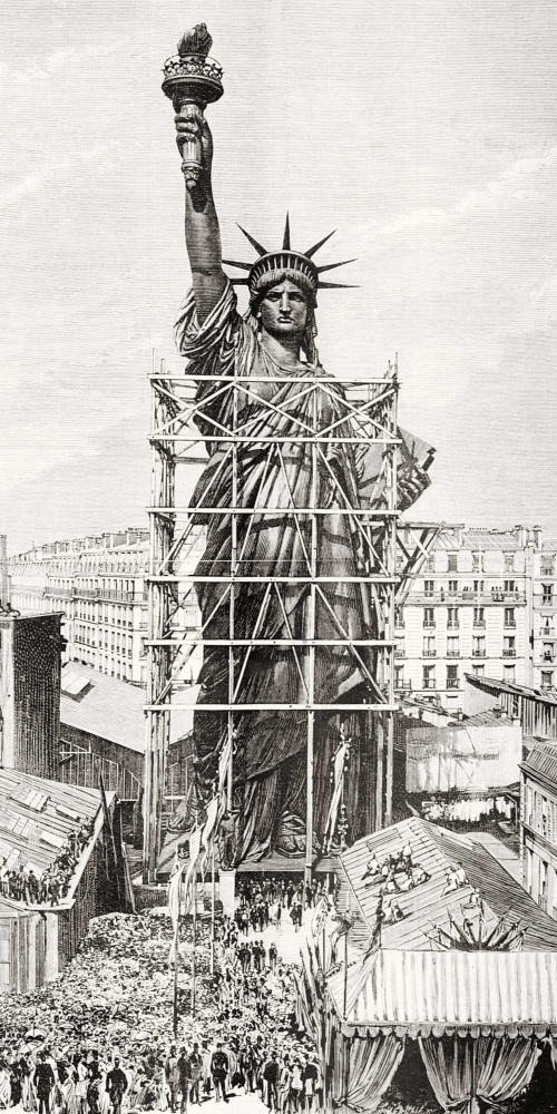 Remise de la statue colossale de la Liberté à Mr Morton, ambassadeur des États-Unis