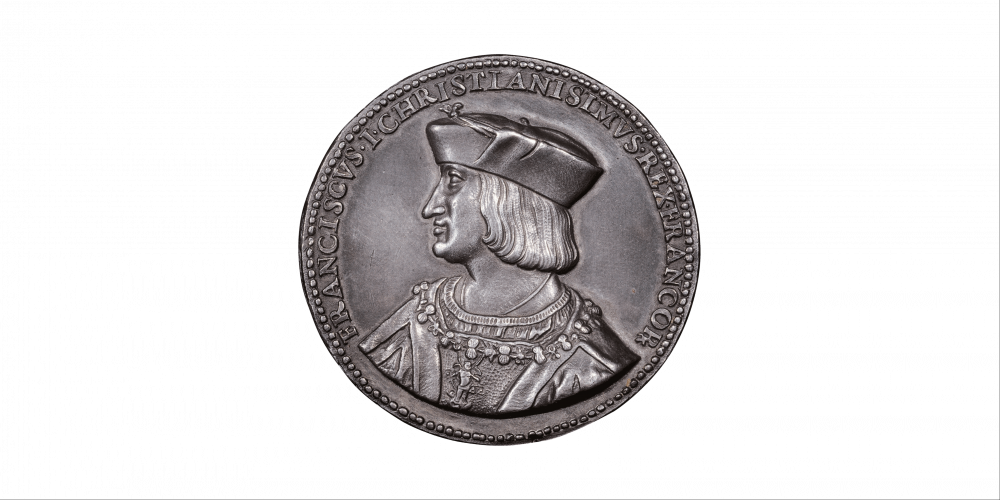 François Ier de profil, portant le collier de l’ordre de Saint-Michel