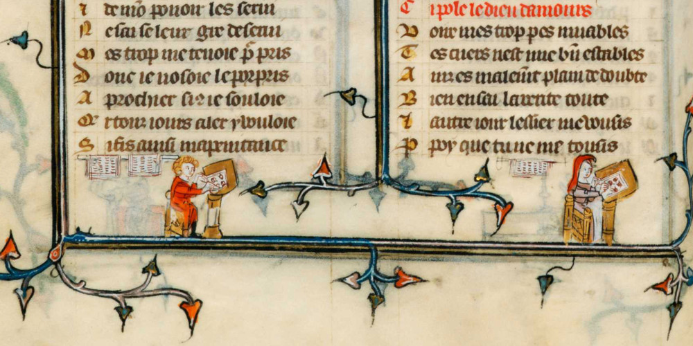 Copistes et enlumineurs au 14e siècle