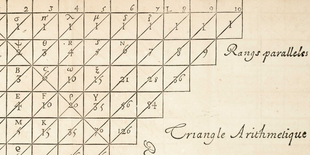 Le triangle arithmetique de Pascal