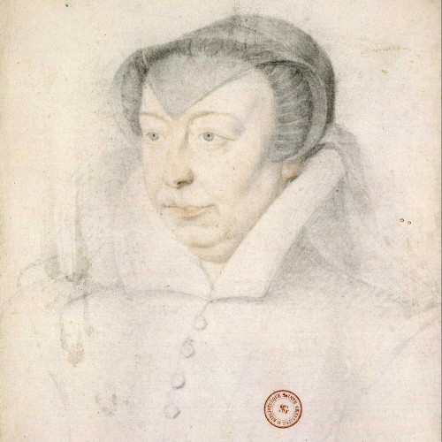 Catherine de Medicis, reine de France, en veuve à soixante ans
