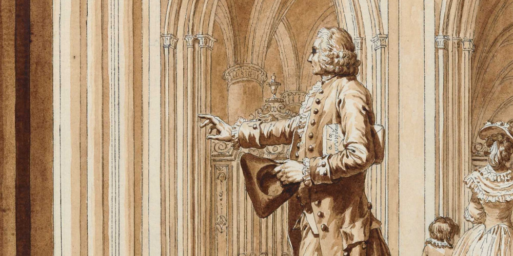Rousseau apportant le manuscrit des Dialogues à Notre-Dame de Paris