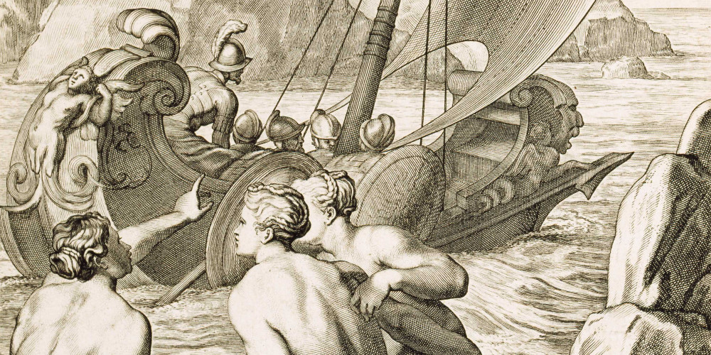 Ulysse et ses compagnons évitent les pièges des Sirènes