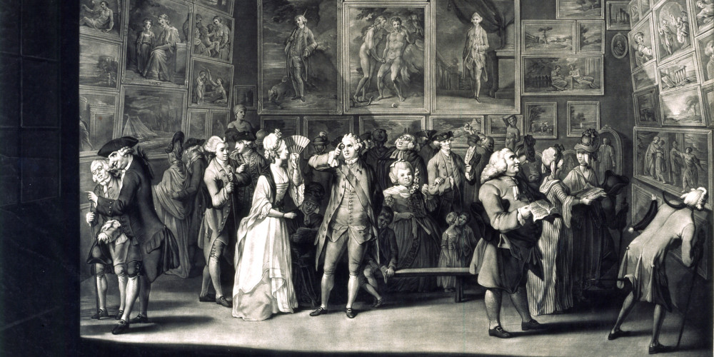 The Exhibition at the Royal Academy of Painting in the year 1771