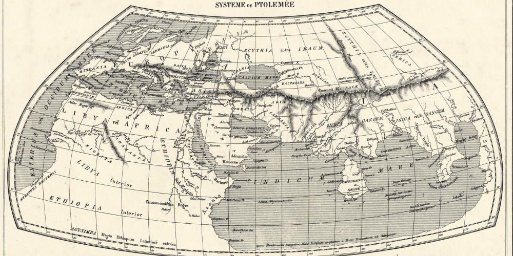 Systèmes géographiques de Ptolémée, Strabon et Ératosthène