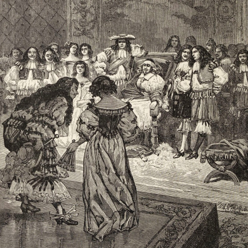 Molière et sa troupe jouant Les Précieuses ridicules devant le cardinal Mazarin
