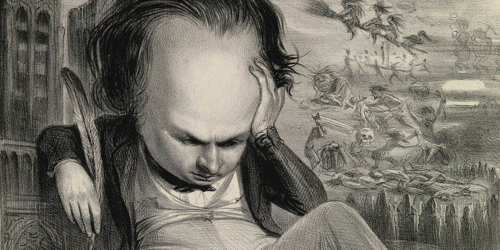 Caricature de Victor Hugo