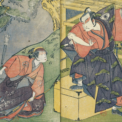 « Album illustré d’acteurs de trois théâtres » (San shibai yakusha ehon)