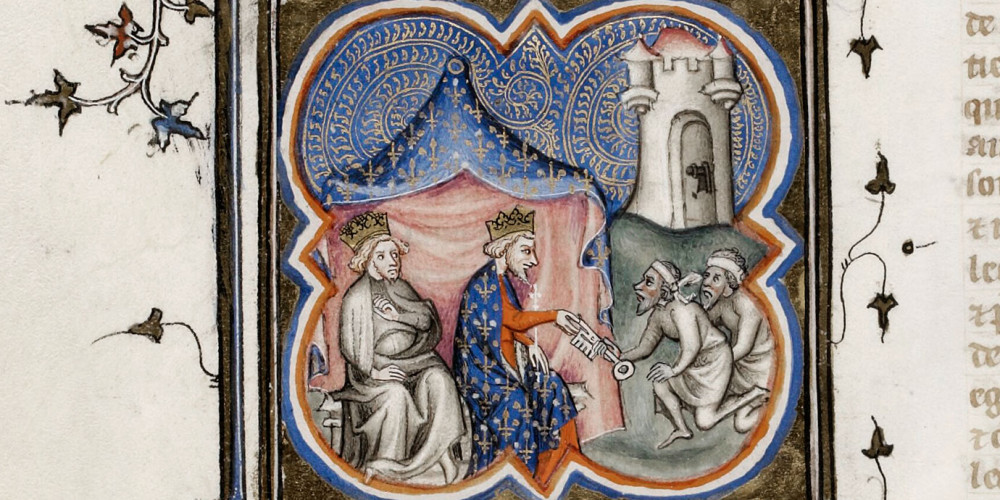 Première croisade : Philippe Auguste et Richard Cœur de Lion lors de la capitulation d’Acre