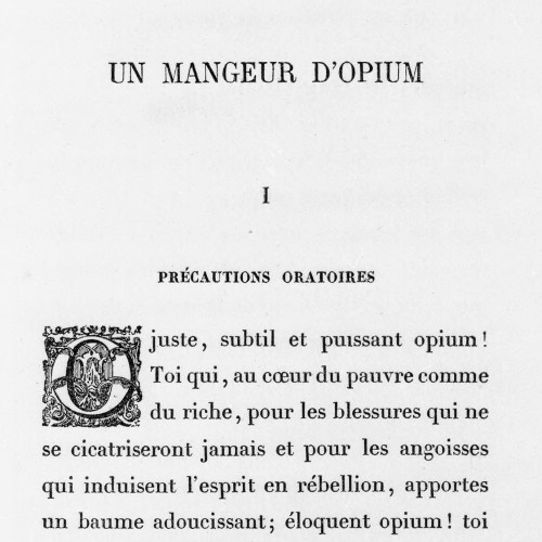 Charles Baudelaire, « Un mangeur d'opium »