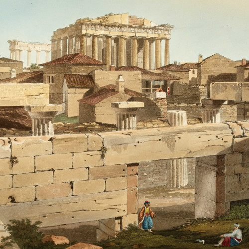 Le Parthénon vu des Propylées