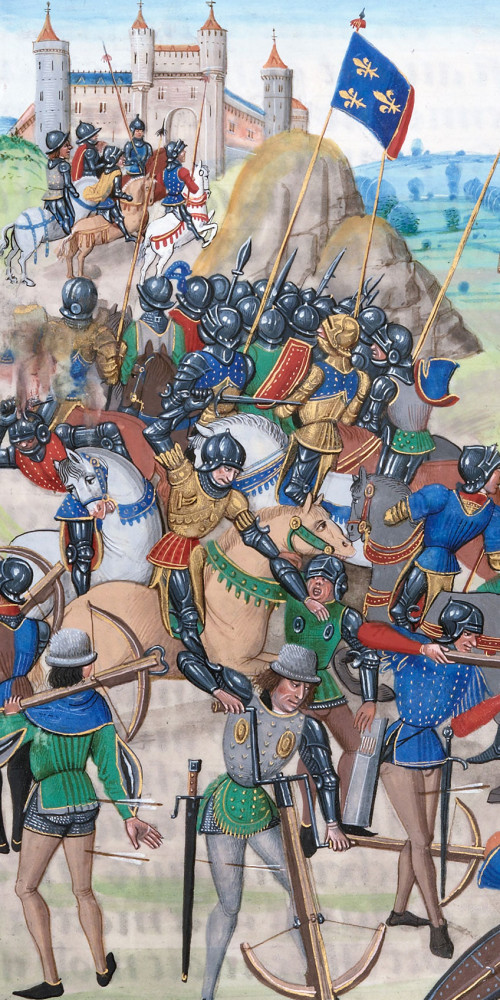 La bataille de Crécy en 1346