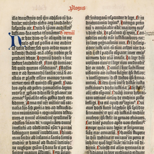 Bible de Gutenberg : les lettrines et leur évolution imprimée